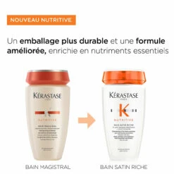 Bain Satin Riche Nutritive Kérastase 250ml -Beauté Naturelleac Magasin 3474637154943 6 03357.1684847833