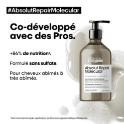 Shampooing Absolut Repair Molecular L'Oréal Professionnel 500 Ml -Beauté Naturelleac Magasin 500 2 26140.1694081967