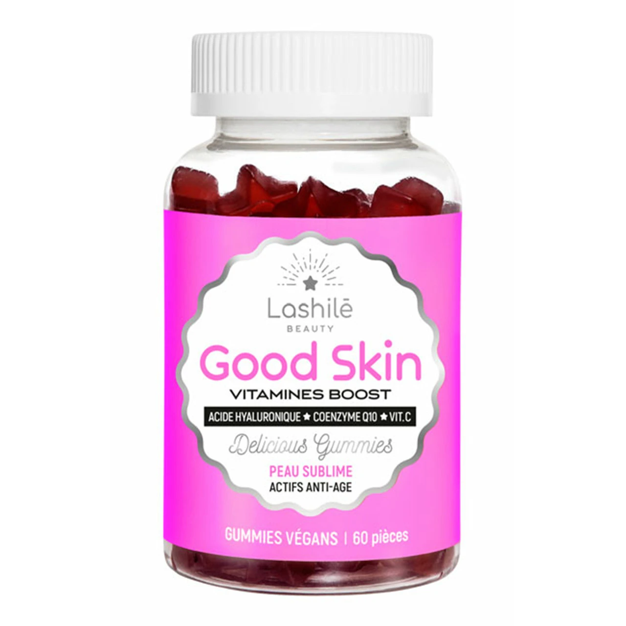 Gummies Vegan Good Skin Vitamines Boost Lashilé X60 3 Gummies Vegan Good Skin Vitamines Boost Lashilé X60