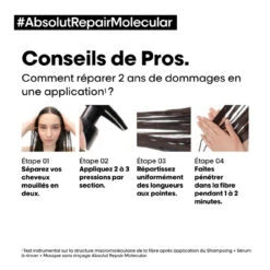 Sérum à Rincer Absolut Repair Molecular L'Oréal Professionnel 250 Ml -Beauté Naturelleac Magasin SERUM A RINCER 4 94256.1694089660