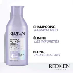 Shampoing Blondage High Bright Redken 1000ml -Beauté Naturelleac Magasin high bright shp 1 11079.1694764551