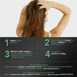 Spray Keratin Force Eugène Perma 200ml -Beauté Naturelleac Magasin keratin force traitement 25245.1684846786