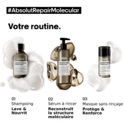Shampooing Absolut Repair Molecular L'Oréal Professionnel 300 Ml -Beauté Naturelleac Magasin molecular 1 25564.1694081532.1280.1280 68640.1694081968.1280.1280 73480.1694087331